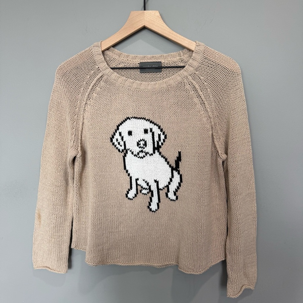 Wooden Ships‎ Cream Knit Sweater Size S/M
